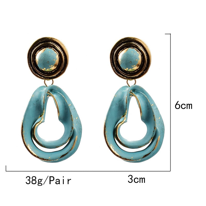 Vintage Statement Drop Earrings