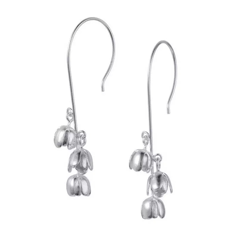 Bohemia Silver Color Hyacinth Flower Earrings