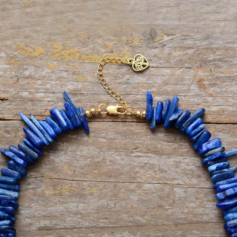 Chunky Aquamarines Stone Statement Necklace
