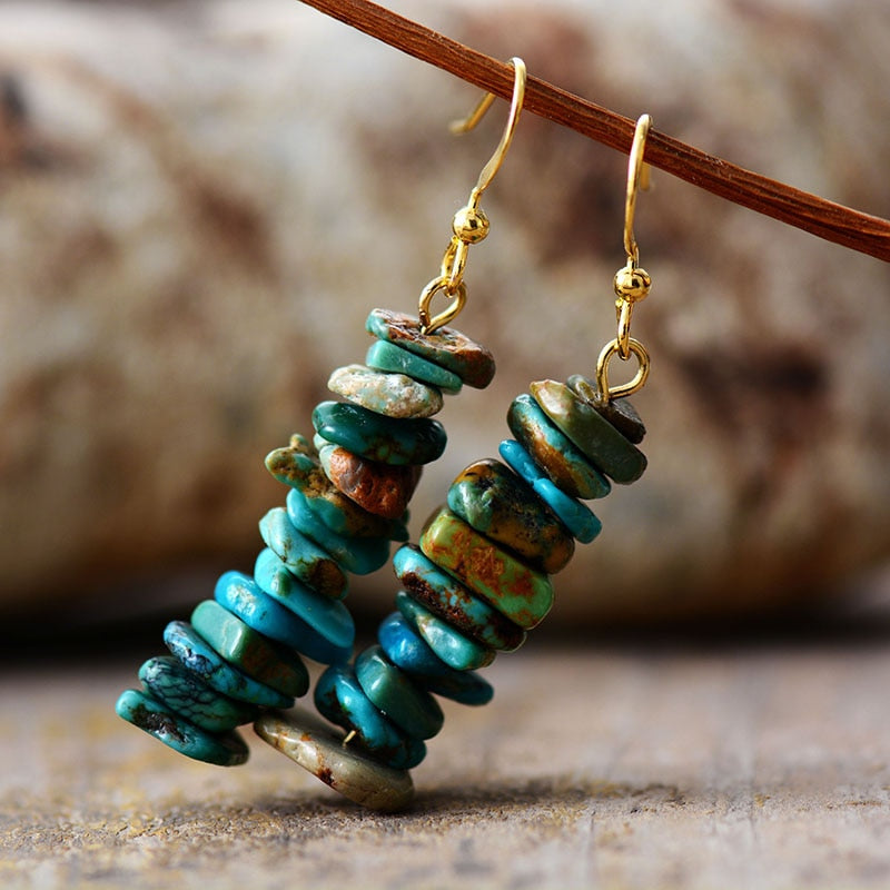 Natural Stones Dangle Earrings