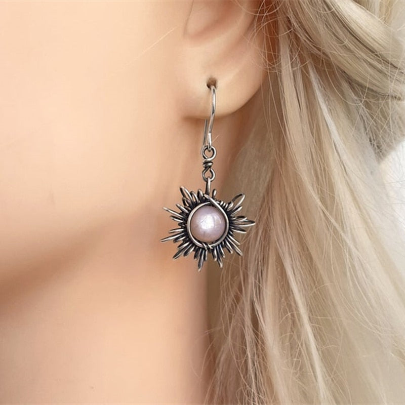 Bohemia Sun and Moon Earrings