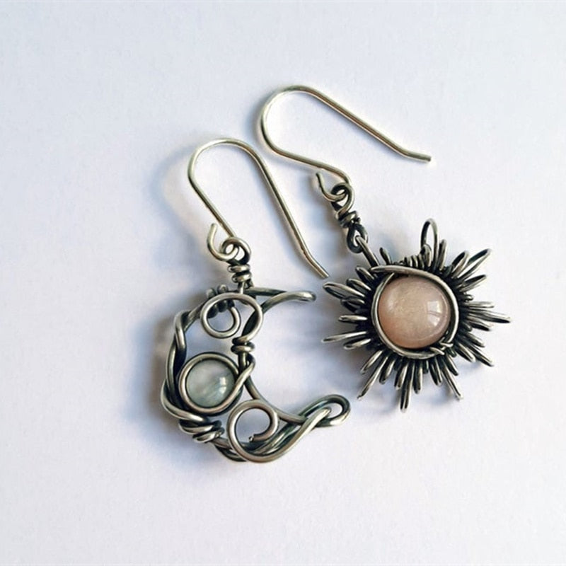 Bohemia Sun and Moon Earrings