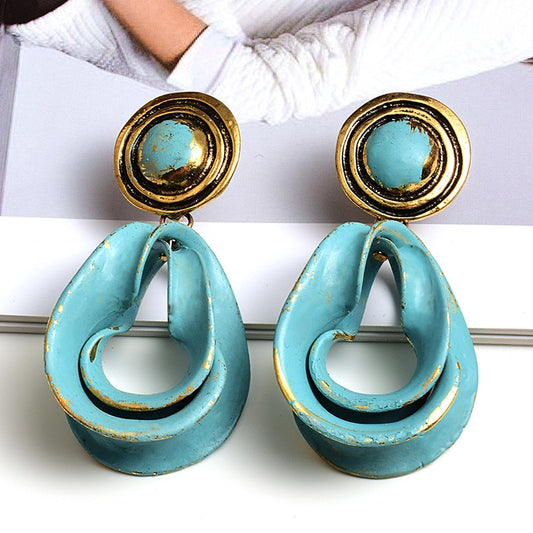 Vintage Statement Drop Earrings