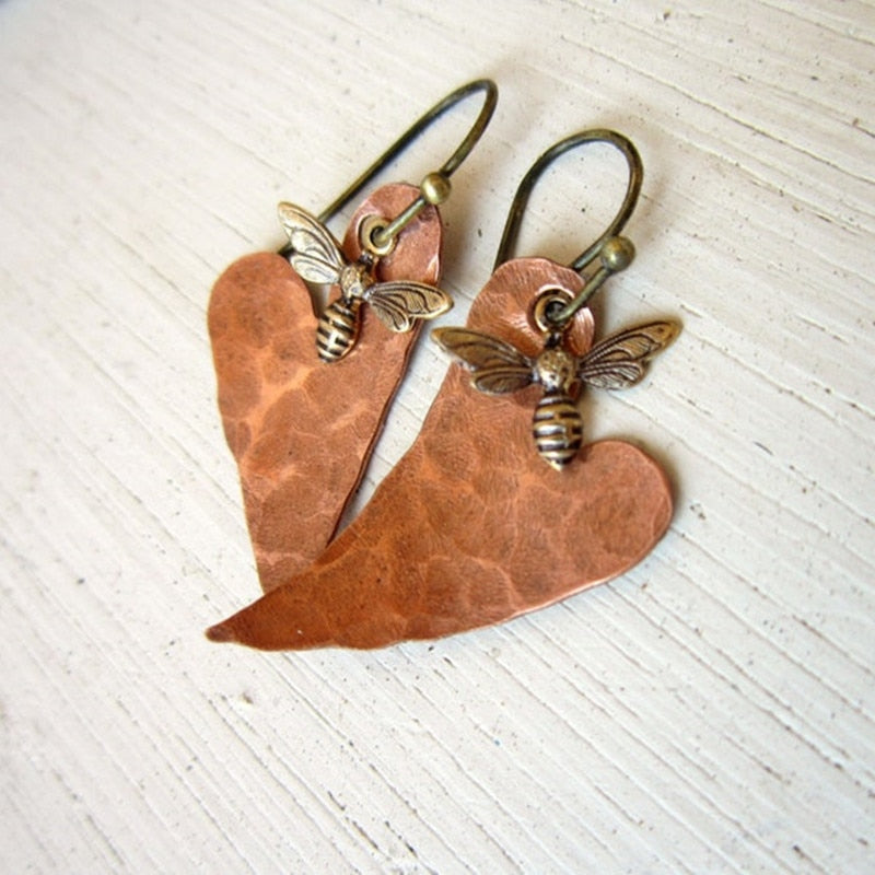 Vintage Honey Bee Earrings