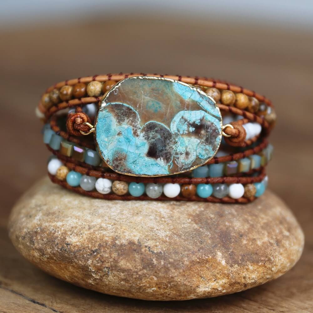 stone beaded bracelet