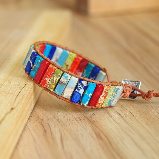 natural stone wrap bracelets